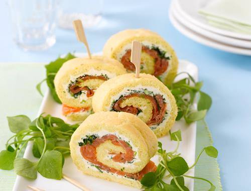 Lachsrolle mit Dill