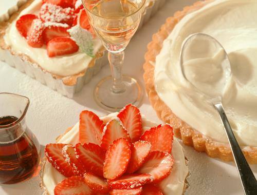Erdbeer-Cremetörtchen mit Mascarpone