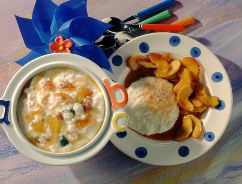 Sahniger Milchreis mit Äpfeln