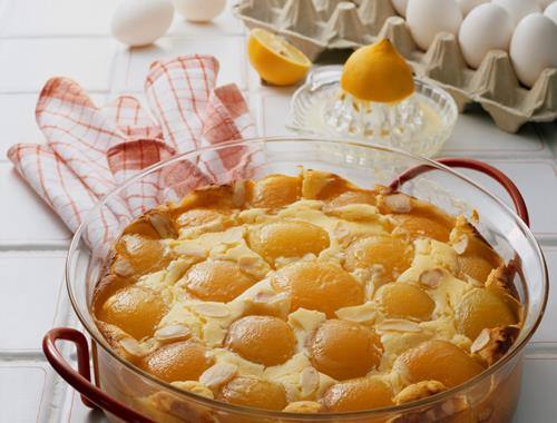Quark-Aprikosen-Auflauf
