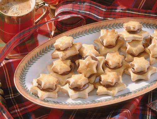 Nougat Sternplätzchen