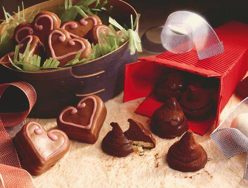 Espresso-Herzen-Pralinen