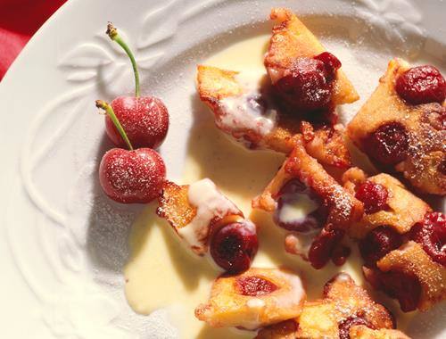 Kirschschmarrn mit Vanillesauce