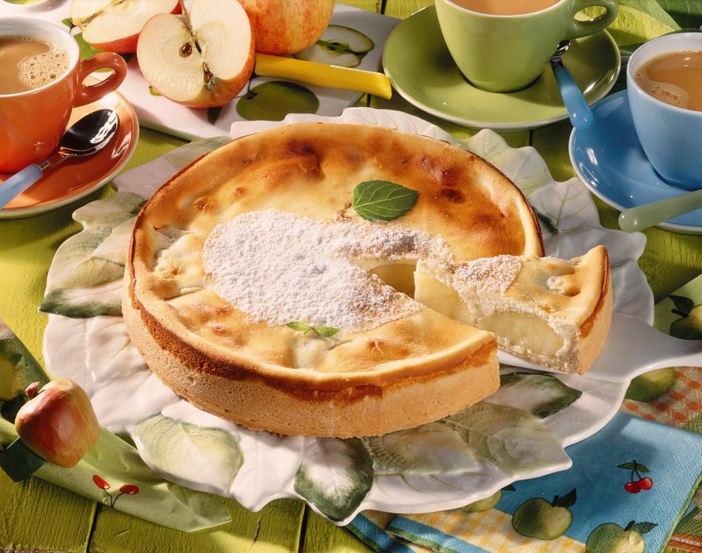 Apfelkuchen mit Quarkguss Rezept - Rezept &amp; Bild