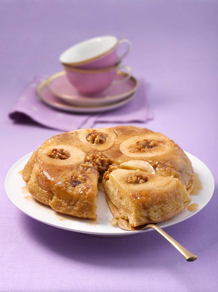 Apfelkuchen "Upside Down" Rezept - Rezept &amp; Bild