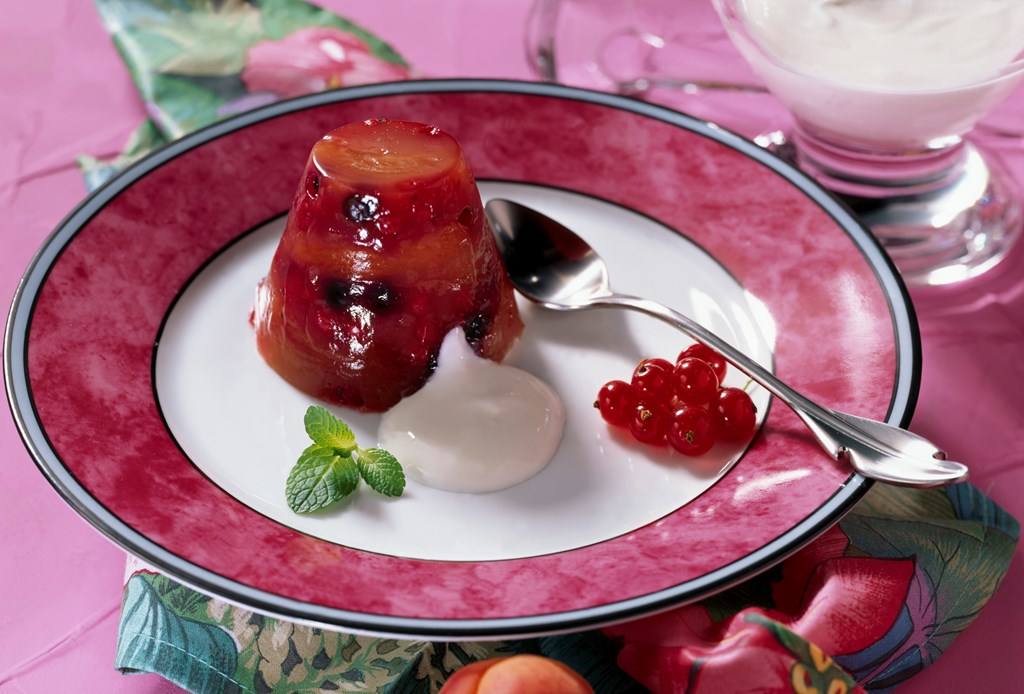 Aprikosen-Johannisbeer-Grütze Rezept - Rezept &amp; Bild