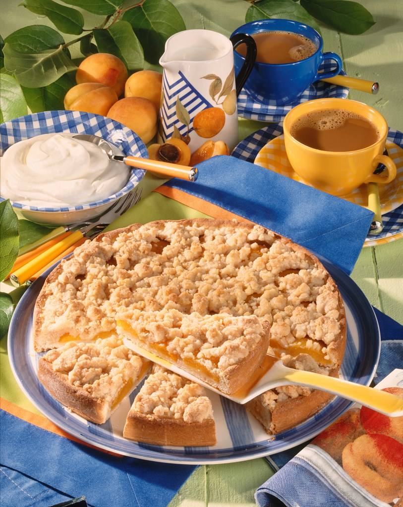 Aprikosenkuchen mit Streuseln Rezept - Rezept &amp; Bild