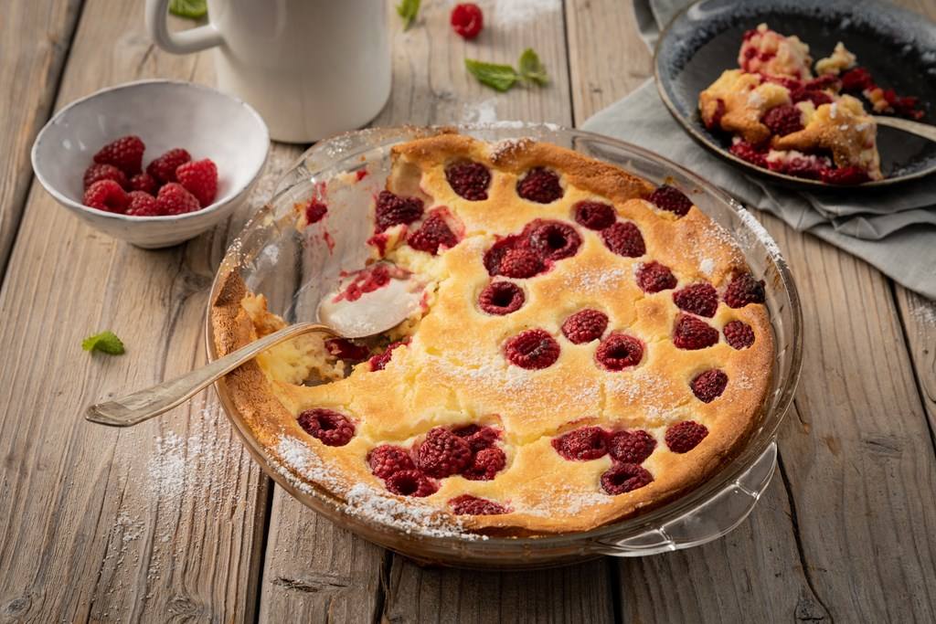 Grießauflauf mit Himbeeren Rezept - Rezept &amp; Bild