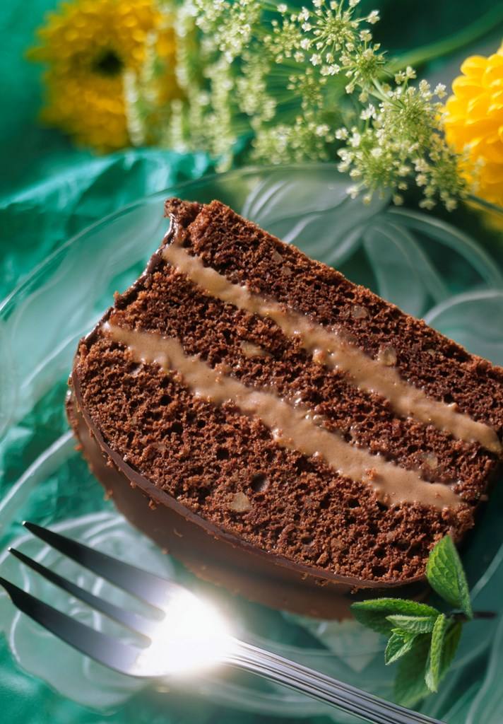Schokoladenkuchen mit Schokominz-Creme Rezept - Rezept &amp; Bild