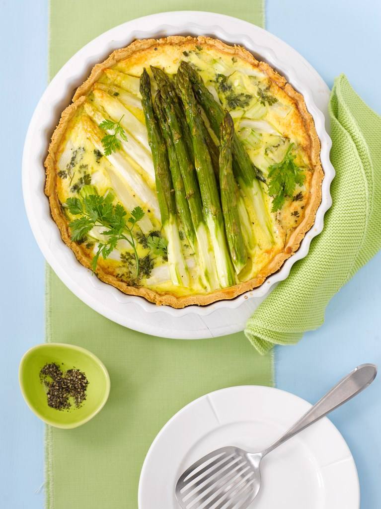 Spargel-Quiche Rezept - Rezept & Bild