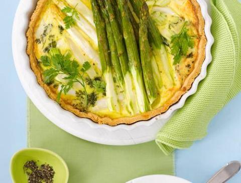 Spargel-Quiche