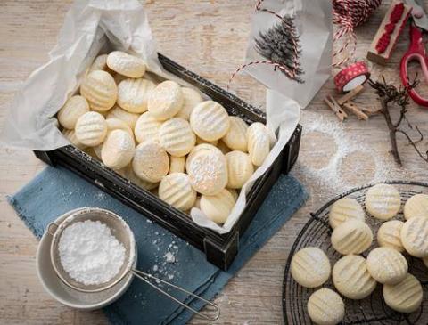 Schneeflöckchen-Plätzchen