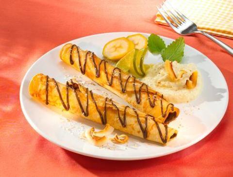 Schoko-Bananen-Röllchen