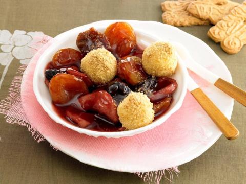 Spekulatius-Klöße zu Backobst  Rezept - Rezept & Bild