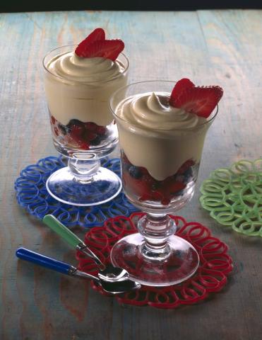 Amaretto-Beeren-Creme Rezept - Rezept & Bild