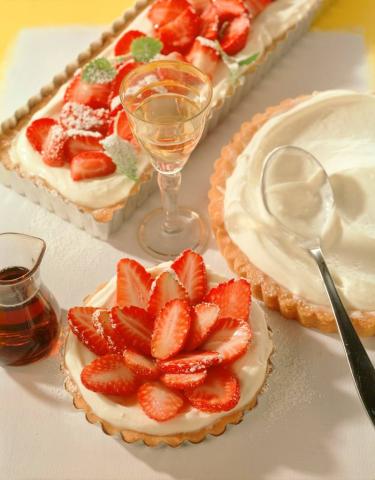 Erdbeer-Cremetörtchen mit Mascarpone Rezept - Rezept & Bild