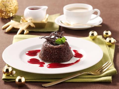 Feine Schokoküchlein mit Himbeermark Rezept - Rezept & Bild