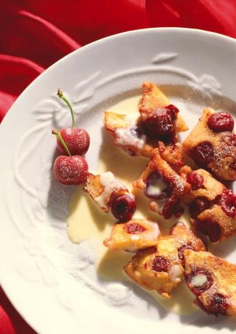 Kirschschmarrn mit Vanillesauce Rezept - Rezept & Bild