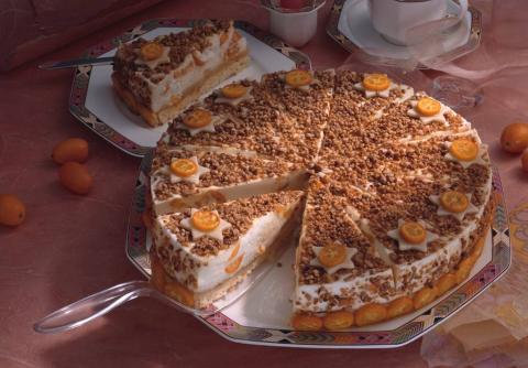 Kumquats-Joghurttorte mit Marzipan Rezept - Rezept & Bild