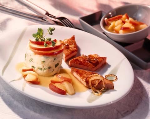 Majoranpüree zu Leberkäse Rezept - Rezept & Bild