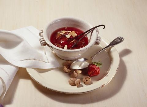 Rhabarber-Erdbeer-Grütze Rezept - Rezept & Bild