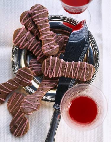 Schoko-Zungen mit Anis Rezept - Rezept & Bild