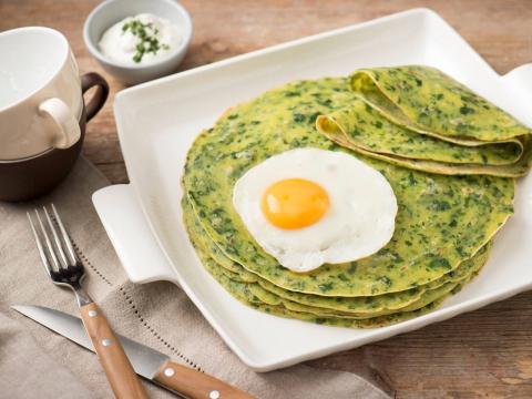 Spinatpfannkuchen Rezept - Rezept & Bild
